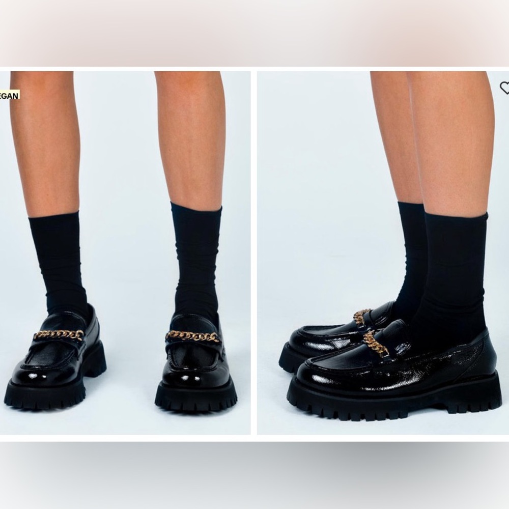 Princess Polly Unchained Patent Loafers